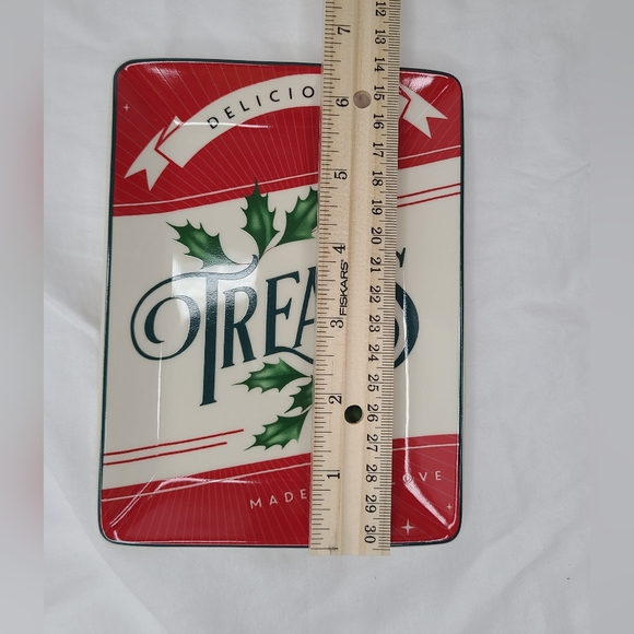 Lenox Vintage Treats "TREATS" Spoon Rest Tray NIB 6.5" - Picture 5 of 6